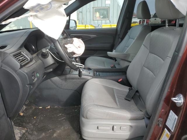 5FNYF7H54MB009172 - 2021 HONDA PASSPORT EXL MAROON photo 7