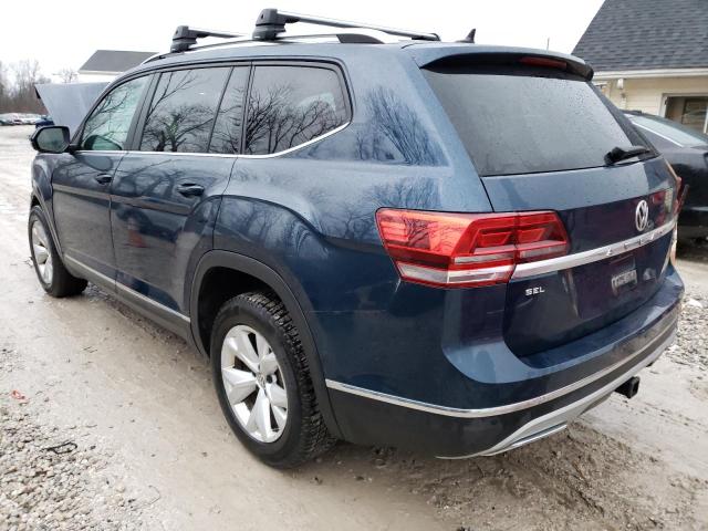 1V2MR2CA0JC537487 - 2018 VOLKSWAGEN ATLAS SEL BLUE photo 2