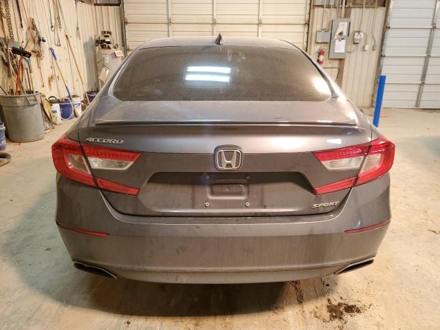 1HGCV1F33LA066953 - 2020 HONDA ACCORD SPORT GRAY photo 6