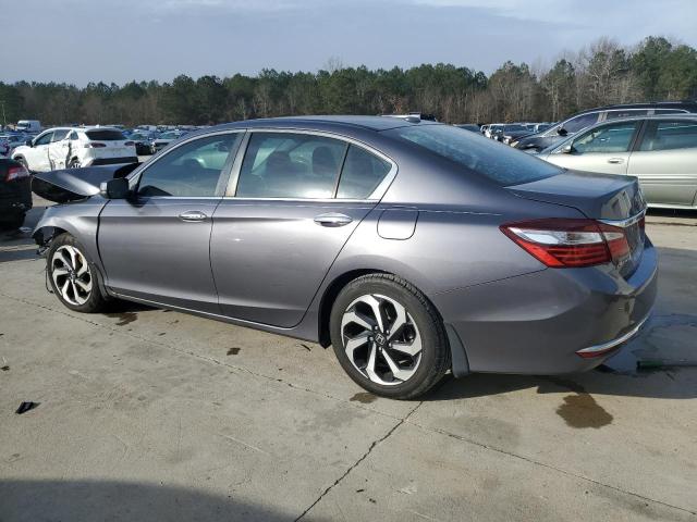 1HGCR2F89GA042488 - 2016 HONDA ACCORD EXL GRAY photo 2