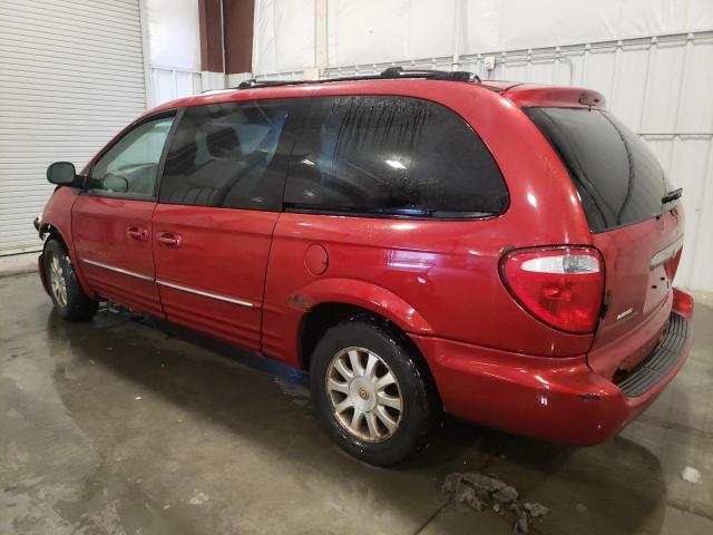 2C8GP54L21R399897 - 2001 CHRYSLER TOWN & COU LXI RED photo 2