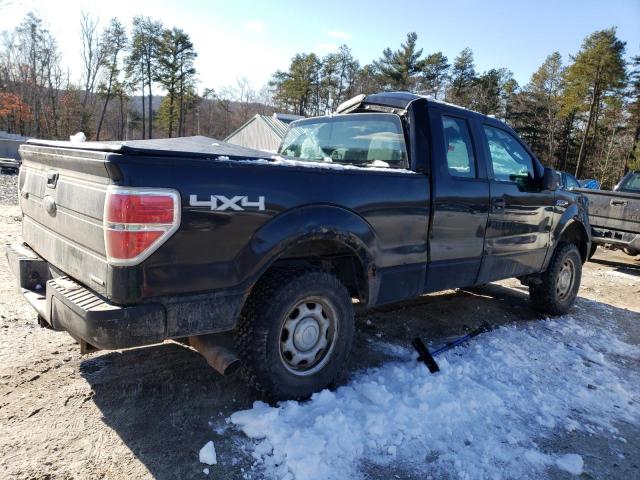 1FTFX1EF3DKD57062 - 2013 FORD F150 SUPER CAB BLACK photo 3