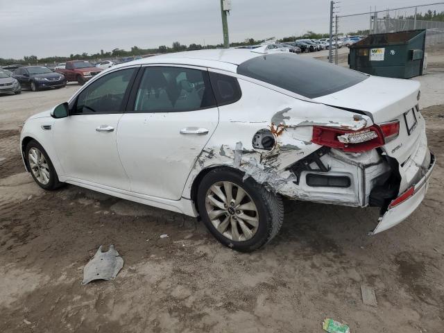 5XXGU4L36GG006295 - 2016 KIA OPTIMA EX WHITE photo 2