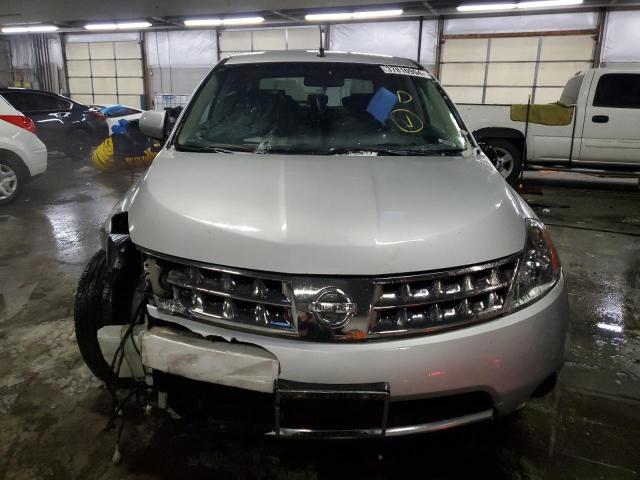 JN8AZ08WX6W524091 - 2006 NISSAN MURANO SL SILVER photo 5