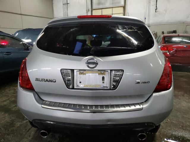 JN8AZ08WX6W524091 - 2006 NISSAN MURANO SL SILVER photo 6