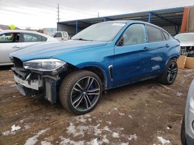 5YMKW8C58H0R44080 - 2017 BMW X6 M BLUE photo 1