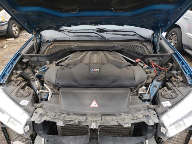 5YMKW8C58H0R44080 - 2017 BMW X6 M BLUE photo 11