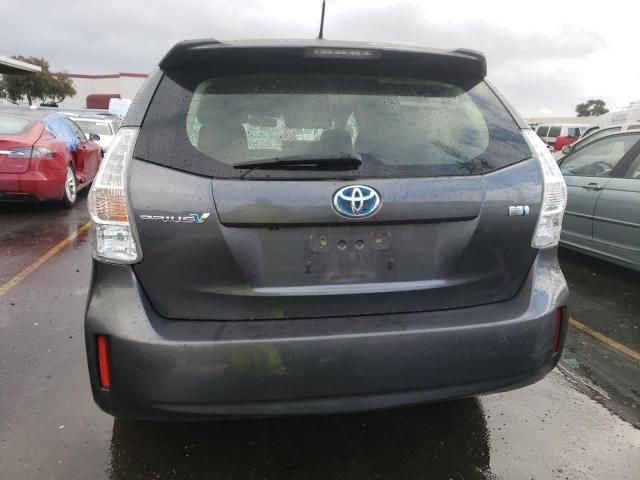 JTDZN3EU7E3308603 - 2014 TOYOTA PRIUS V GRAY photo 6