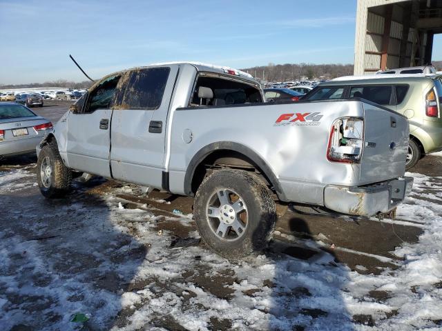 1FTPW14594KD52903 - 2004 FORD F150 SUPERCREW GRAY photo 2