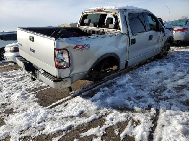 1FTPW14594KD52903 - 2004 FORD F150 SUPERCREW GRAY photo 3