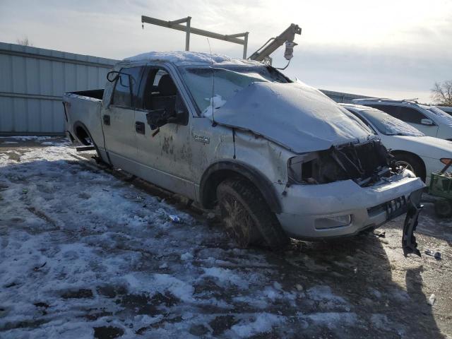 1FTPW14594KD52903 - 2004 FORD F150 SUPERCREW GRAY photo 4