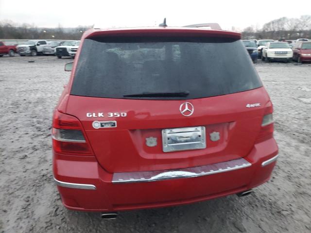 WDCGG8HB0AF464722 - 2010 MERCEDES-BENZ GLK 350 4MATIC RED photo 6