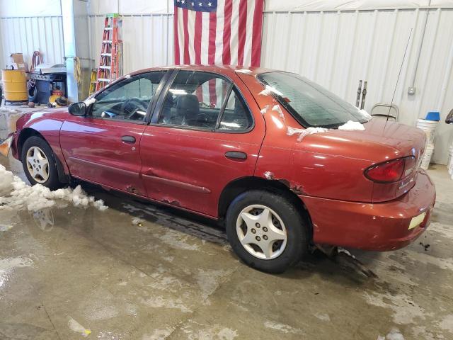 1G1JC5247Y7148635 - 2000 CHEVROLET CAVALIER MAROON photo 2