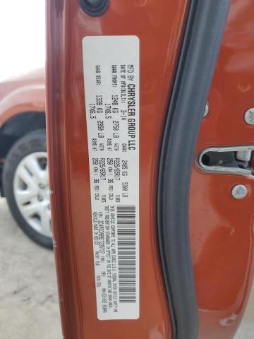 3C4PDCAB9ET235737 - 2014 DODGE JOURNEY SE ORANGE photo 12