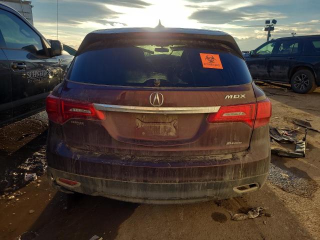 5FRYD4H28EB047563 - 2014 ACURA MDX RED photo 6