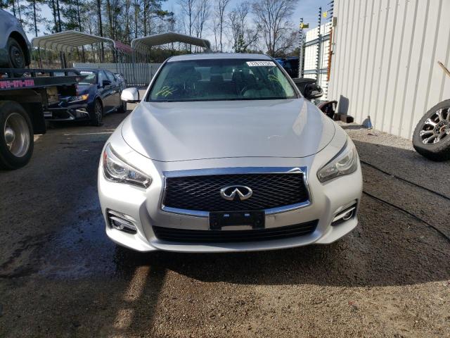 JN1BV7AR8FM413871 - 2015 INFINITI Q50 BASE SILVER photo 5