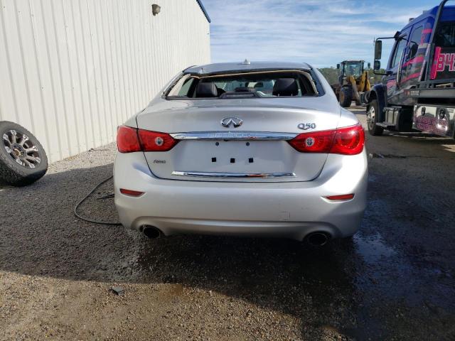 JN1BV7AR8FM413871 - 2015 INFINITI Q50 BASE SILVER photo 6