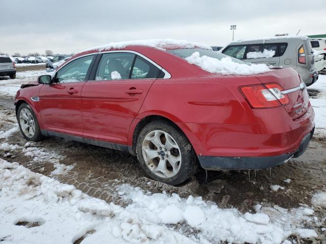 1FAHP2EW8AG153554 - 2010 FORD TAURUS SEL RED photo 2