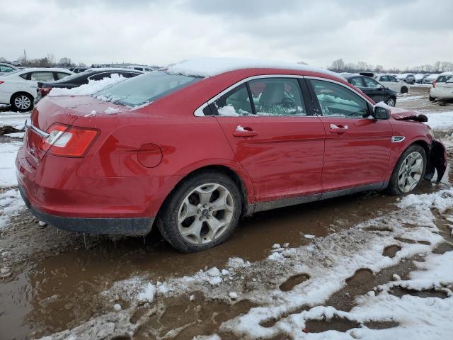 1FAHP2EW8AG153554 - 2010 FORD TAURUS SEL RED photo 3