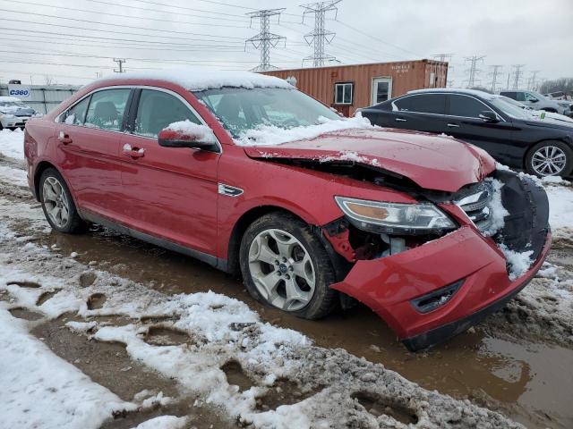 1FAHP2EW8AG153554 - 2010 FORD TAURUS SEL RED photo 4