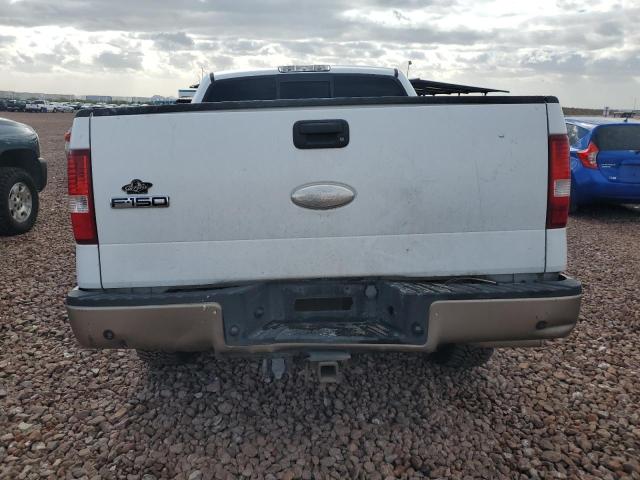 1FTPW12516FA26513 - 2006 FORD F150 SUPERCREW WHITE photo 6