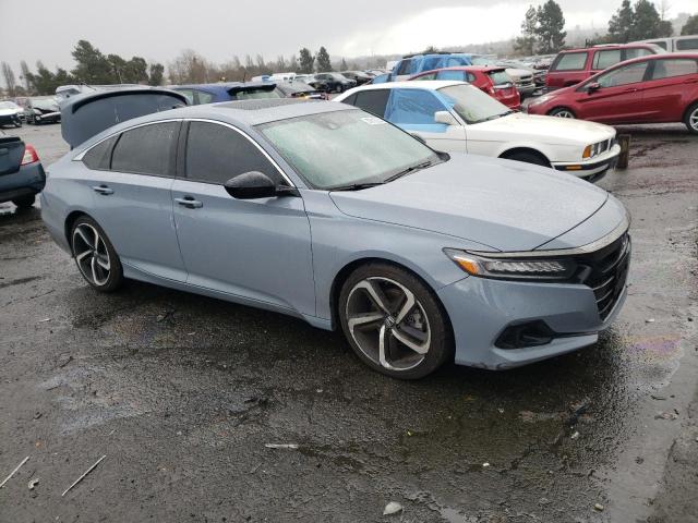 1HGCV2F37MA029587 - 2021 HONDA ACCORD SPORT GRAY photo 4