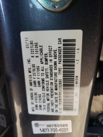 19UUB3F69JA002660 - 2018 ACURA TLX TECH+A Серый фото 12