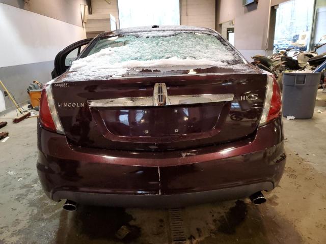 1LNHL9DRXBG601686 - 2011 LINCOLN MKS BURGUNDY photo 6