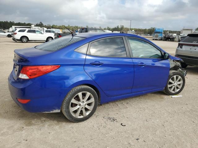 KMHCU4AE1CU054743 - 2012 HYUNDAI ACCENT GLS BLUE photo 3