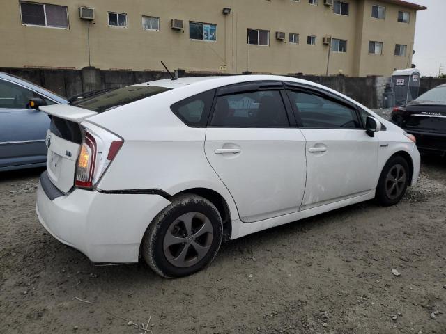 JTDKN3DU4D0339939 - 2013 TOYOTA PRIUS WHITE photo 3