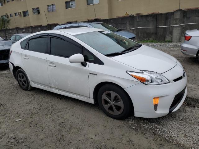 JTDKN3DU4D0339939 - 2013 TOYOTA PRIUS WHITE photo 4