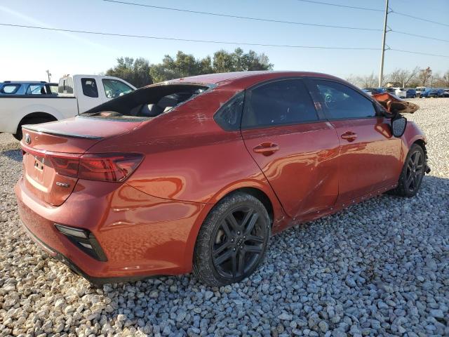 3KPF34AD8LE190474 - 2020 KIA FORTE GT LINE ORANGE photo 3