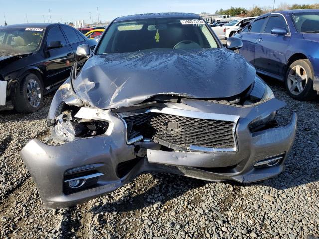 JN1BV7AP6FM348498 - 2015 INFINITI Q50 BASE GRAY photo 5