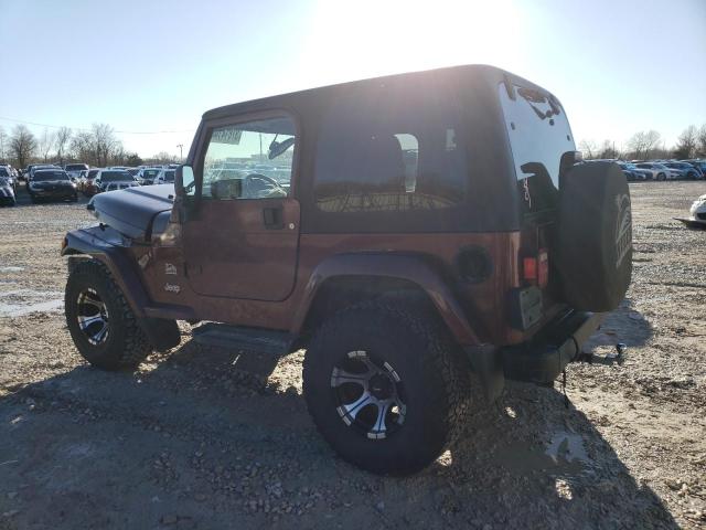 1J4FA59S53P309476 - 2003 JEEP WRANGLER / SAHARA BURGUNDY photo 2