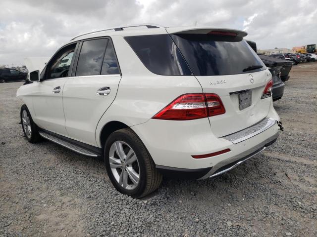 4JGDA5HB2DA199761 - 2013 MERCEDES-BENZ ML 350 4MATIC WHITE photo 3