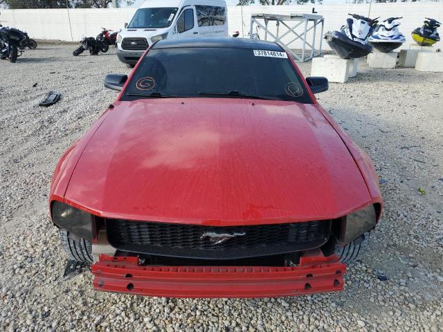 1ZVFT80NX55132248 - 2005 FORD MUSTANG RED photo 5