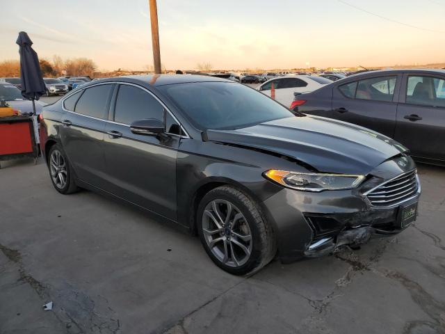 3FA6P0CDXKR219576 - 2019 FORD FUSION SEL GRAY photo 4