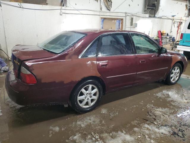 4T1BF28B33U278733 - 2003 TOYOTA AVALON XL MAROON photo 3