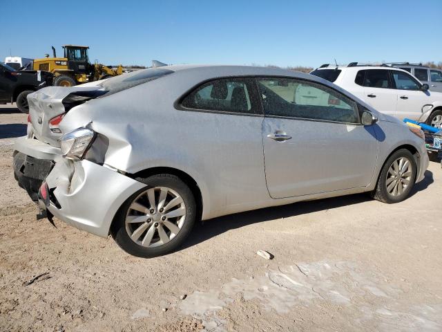 KNAFX6A86F5389622 - 2015 KIA FORTE EX SILVER photo 3