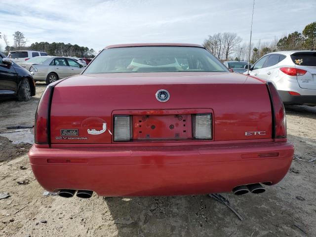 1G6ET1296XU609887 - 1999 CADILLAC ELDORADO TOURING BURGUNDY photo 6