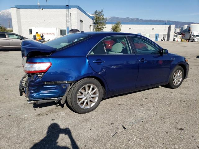 4T1BB3EK1AU112634 - 2010 TOYOTA CAMRY HYBRID BLUE photo 3