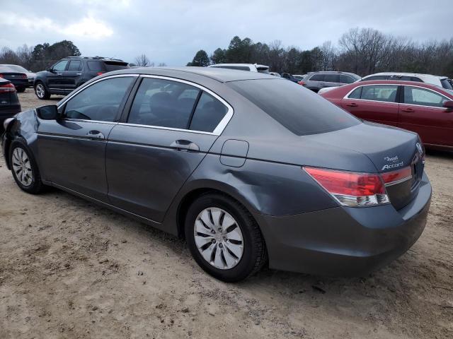 1HGCP2F37BA054528 - 2011 HONDA ACCORD LX GRAY photo 2