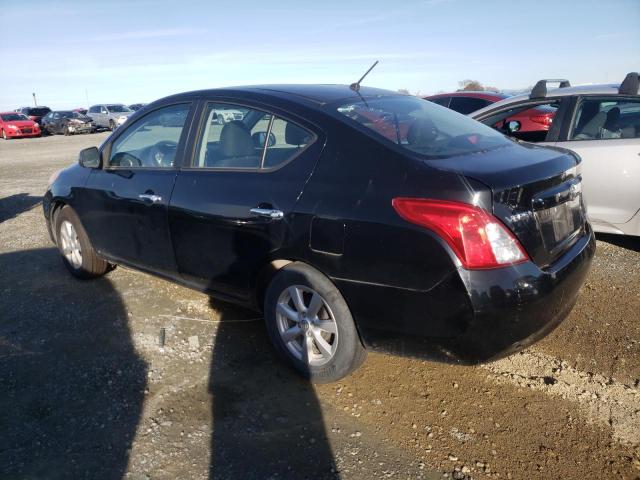 3N1CN7AP1CL818026 - 2012 NISSAN VERSA S BLACK photo 2