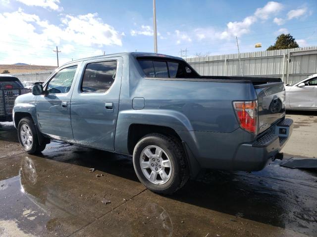 2HJYK16537H550588 - 2007 HONDA RIDGELINE RTL BLUE photo 2