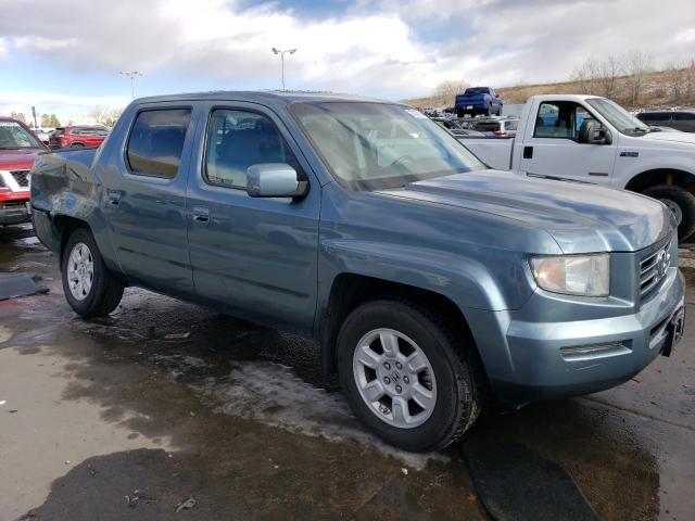 2HJYK16537H550588 - 2007 HONDA RIDGELINE RTL BLUE photo 4