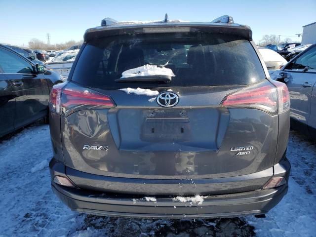 JTMDFREV4JJ722107 - 2018 TOYOTA RAV4 LIMITED GRAY photo 6