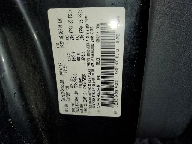 1Z7HT28K36S582446 - 2006 MITSUBISHI RAIDER LS BLACK photo 13