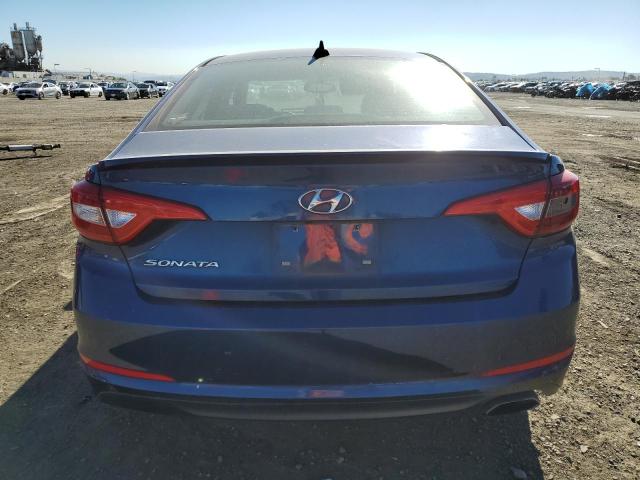 5NPE24AF4FH162395 - 2015 HYUNDAI SONATA SE BLUE photo 6