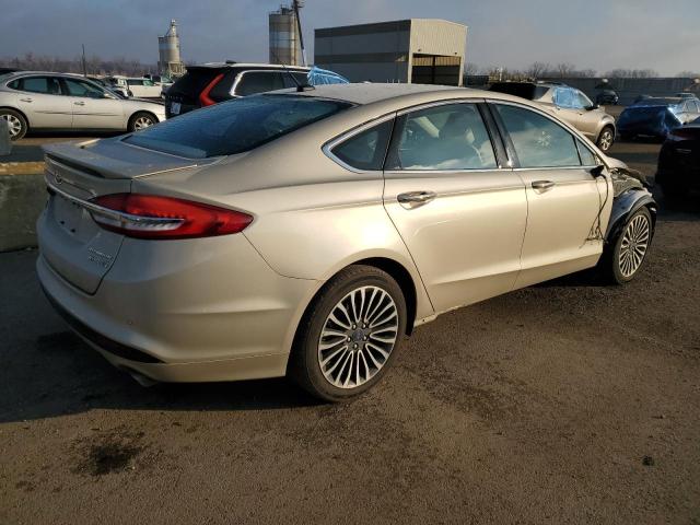 3FA6P0RUXJR243351 - 2018 FORD FUSION TITANIUM/PLATINUM HEV GOLD photo 3