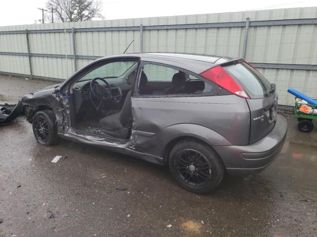 1FAFP31N56W162378 - 2006 FORD FOCUS ZX3 GRAY photo 2